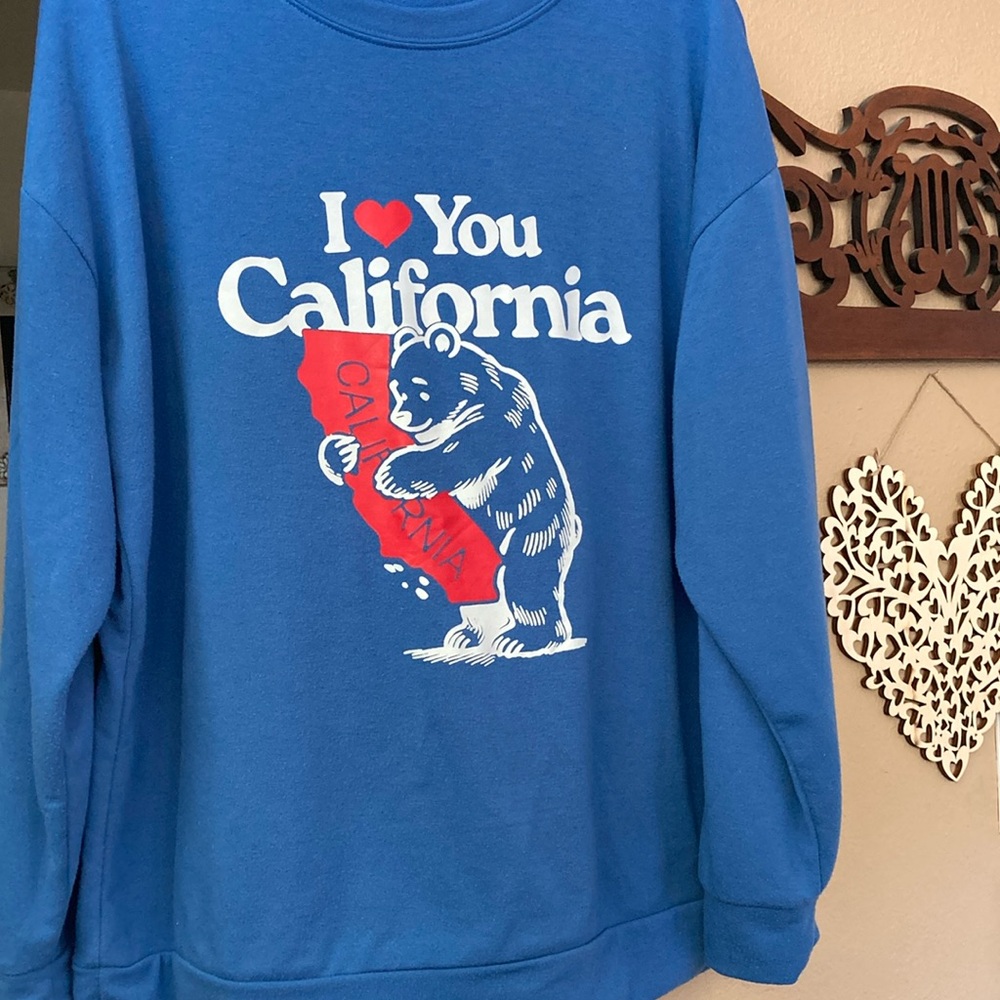 Blue 'I Love You California' Sweatshirt